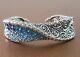 Bracelet Barbara Bixby Blue Enamel Sterling Silver Flower Cuff Bracelet