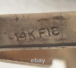 Bracelet Royal Navy 14K Gold Clasp Beads Blue Enamel Beads 10gr 7.75 14ct