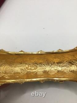 Camrose & Kross JBK Green Enamel, Crystals & Gold Accents Bangle