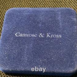 Camrose & Kross Jackie Kennedy Bangle, Hinged. Sapphire Crystals Original Box