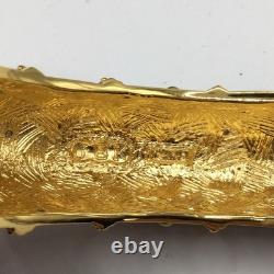 Camrose & Kross Jackie Kennedy JBK Blue Enamel, Crystals & Gold Accents Bangle