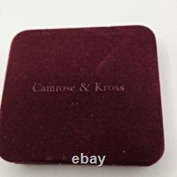 Camrose & Kross Jackie Kennedy JBK Blue Enamel, Crystals & Gold Accents Bangle