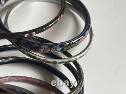 Cloisonné Enamel Bangle Bracelet bundle 17