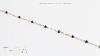 Dark Blue Color Enamel 925 Chain Bracelet Bra 4532