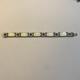 David Andersen Norway Vintage Sterling White & Blue Enamel Flower Bracelet