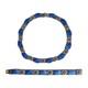 David Anderson Blue & White Enamel Gilt Sterling Necklace & Bracelet
