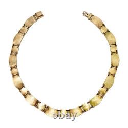 David Anderson Blue & White Enamel Gilt Sterling Necklace & Bracelet