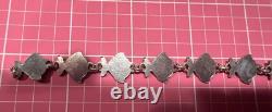 Denmark Volmer Bahner Sterling Silver Nautical Blue Enamel Fish Bracelet 6.1/2