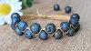 Elegant Bracelet With Blue Volcanic Agate Beads Step By Step Tutorial