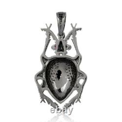 Enamel Insects Charm Diamond Silver Turquoise Enamel insect Pendant Jewelry