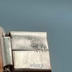 Estate Perli Sterling Silver & Blue Enamel Bracelet