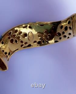 FLLI MENEGATTI vermeil Gold Blue Enamel Bangle Bracelet MENEGATTI gold silver