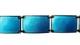 Finn Jensen Norway Sterling Silver Aqua Blue Enamel Guilloche Panel Bracelet