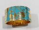 Florence Broadhurst Kate Spade Have A Field Day Blue Enamel Gold Cuff Bracelet