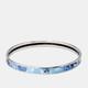 Frey Wille Blue Enamel Silver Tone Ultra Bangle Bracelet