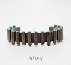 Funky unusual vintage sterling silver red blue enamel modern cuff bracelet
