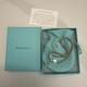 Genuine Tiffany & Co Blue Enamel Heart Charm Beaded Bracelet Sterling Silver 7