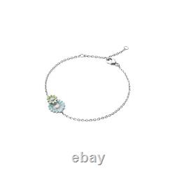Georg Jensen / Stine Goya. DAISY Bracelet. Sterling Silver & Blue/Green Enamel