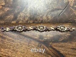 Gorgeous Rare Alfred Phillipe Trifari Empress Sapphire Crystal & Enamel Bracelet