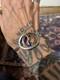 Gucci 1977 Milan Rare Vintage G Bracelet In. 925 Silver Red & Blue Enamel