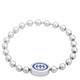 Gucci Interlocking G Boule Chain Sterling Silver Blue Enamel Bracelet