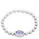 Gucci Interlocking G Boule Chain Sterling Silver Blue Enamel Bracelet