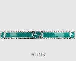 Gucci Interlocking G Turquoise Enamel Bracelet
