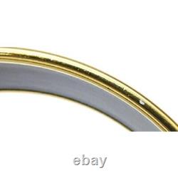 HERMES Authentic Bracelet Bangle Enamel GM Cloisonne Horse Blue size Arm 17cm