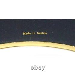 HERMES Authentic Bracelet Bangle Enamel GM Cloisonne Horse Blue size Arm 17cm
