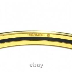 HERMES Bangle Bracelet Enamel Light Blue x Gold x Multi Chorus Stellarum