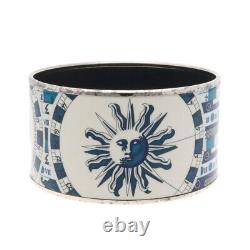 HERMES Bangle metal Cloisonne enamel bracelet chicken chicken sun Emile used