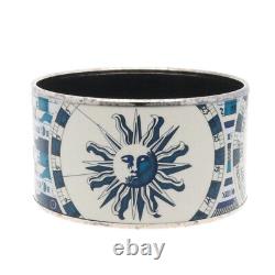 HERMES Bangle metal Cloisonne enamel bracelet chicken chicken sun Emile used