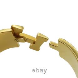 HERMES Clic Clac H Bracelet Blue Enamel Gold Plated H300001F HERMES Clic Clac H Bracelet Blue Enamel Gold Plated H300001F