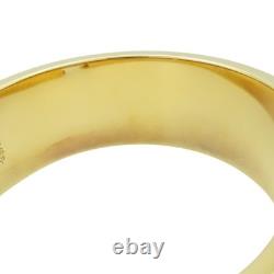 HERMES Clic Clac H Bracelet Blue Enamel Gold Plated H300001F