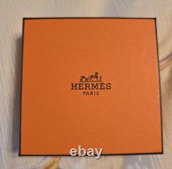 HERMES Clic Clac H Light Blue Enamel Silver Palladium Bracelet