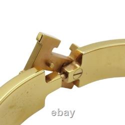 HERMES Clic H Bracelet Blue Enamel