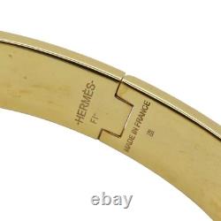 HERMES Clic H Bracelet Blue Enamel