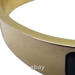 HERMES Clic H Bracelet Blue Enamel