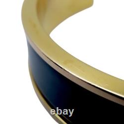 HERMES Clic H Bracelet Blue Enamel