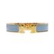 Hermes Clic H Bracelet Blue Enamel Gold Plated