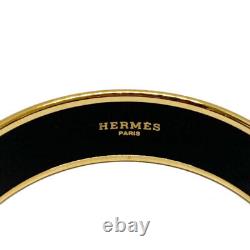 HERMES Cloisonne Bangle Bracelet Emaille Dolphin Blue Used