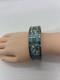 Hermes Elephant Bangle Bracelet Cloisonné Blue Enamel Silver Tone Metal. 75x2.5
