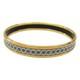 Hermes Email Bangle Pm Blue Enamel Bracelet Pre-owned