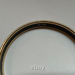 HERMES Enamel PM 65 Narrow Bangle Bracelet Gold rim, Red, white blue