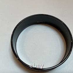 HERMES Enamel PM 65 Wide Bangle Bracelet Black rim, Black, white and blue