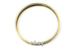 HERMES Enamel PM Bangle Bracelet Blue Gold Cloisonne Box Authentic Vintage YK834