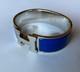 Hermes Gm Size Royal Blue Enamel Palladium Hw Clic Clac H Bangle Bracelet