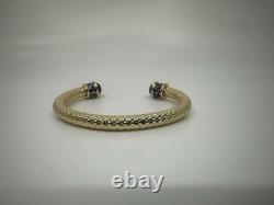 Halcyon Days Minoan Torque Cobalt & Gold Bangle
