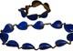 Hans Myhre Blue Enamel Leaf 925 Sterling Norweigan Necklace Bracelet Set Retro