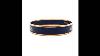 Herm S Blue Enamel Bangle Bracelet